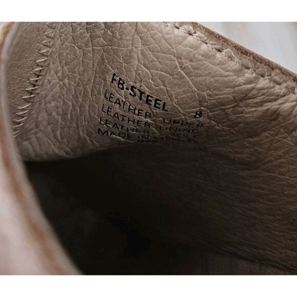 Freebird By Steven FB Steel Distressed Leather Cowgirl Western Boots Size 8 - Picture 11 of 11